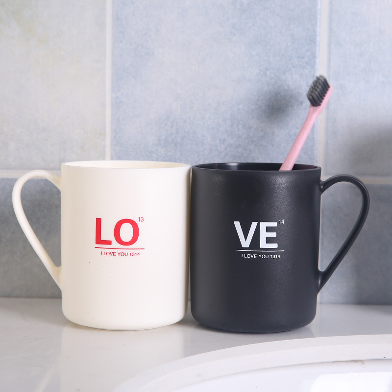 Jual Clashop Mug Couple Gelas Pasangan Love Lucu Gelas Couple