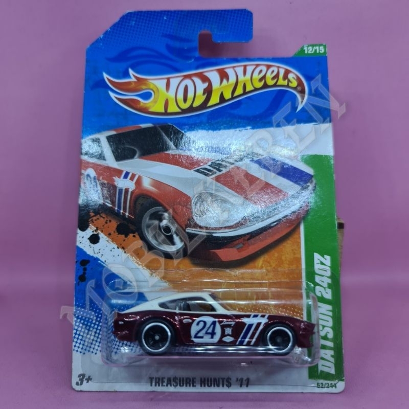 Jual Diecast Hot Wheels Super Treasure Hunt 11 Datsun 240Z Red Ban Karet Shopee Indonesia