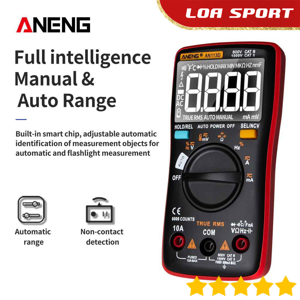 Jual Multitester Digital Multimeter Non Contact dan Probe Ukur Suhu
