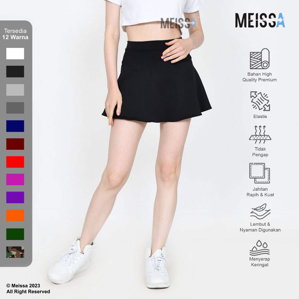 Jual MEISSA Rok Mini Korea Rok Kasual Rok Olahraga Senam Gym Yoga Zumba ...