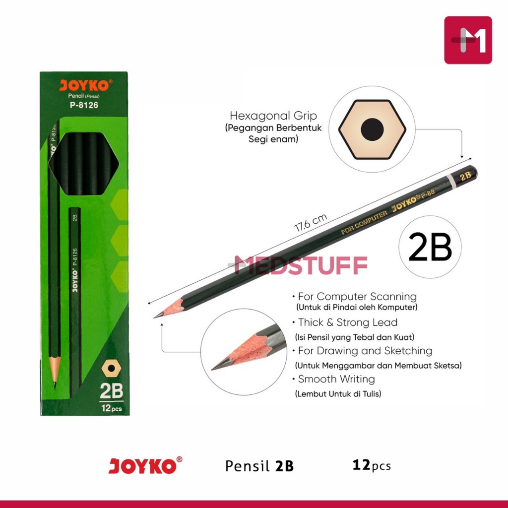 Jual Pensil 2b Joyko Isi 12pcs Pensil Joyko 2b P8126 Pencil Joyko