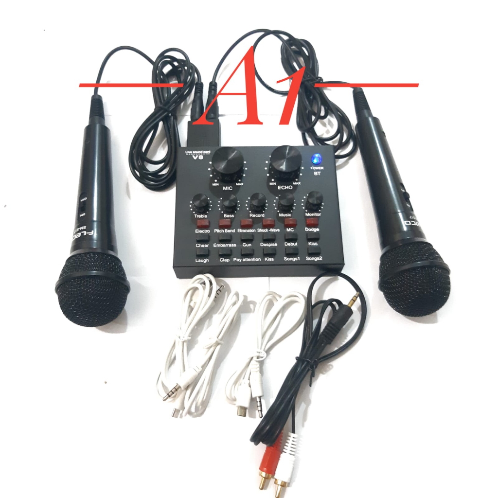 Jual DARI JAKARTA MIXER SALON ALAT KARAOKE RUMAH MOBIL STUDIO MIC DAN MIXER Soundcard v8s