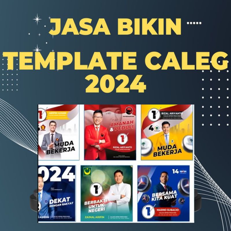 Jual Jasa Bikin Template CALEG 2024 menerima pembuatan jasa template