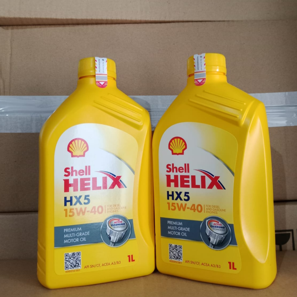 Jual KMD | Oli Shell Helix 5 15w - 40 / Oli Mesin Mobil 1 Liter ...