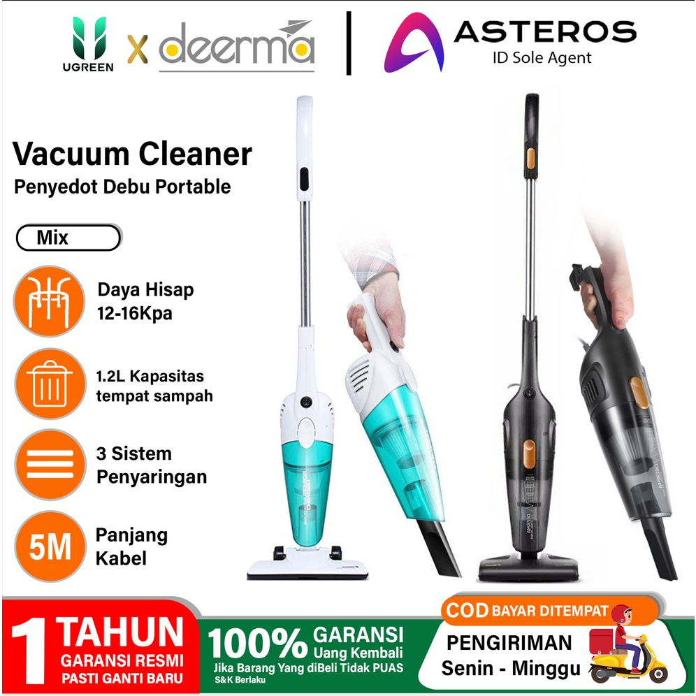 Jual DEERMA Dx115c Vacuum Cleaner Portable Handheld 2 in 1 Silent ...