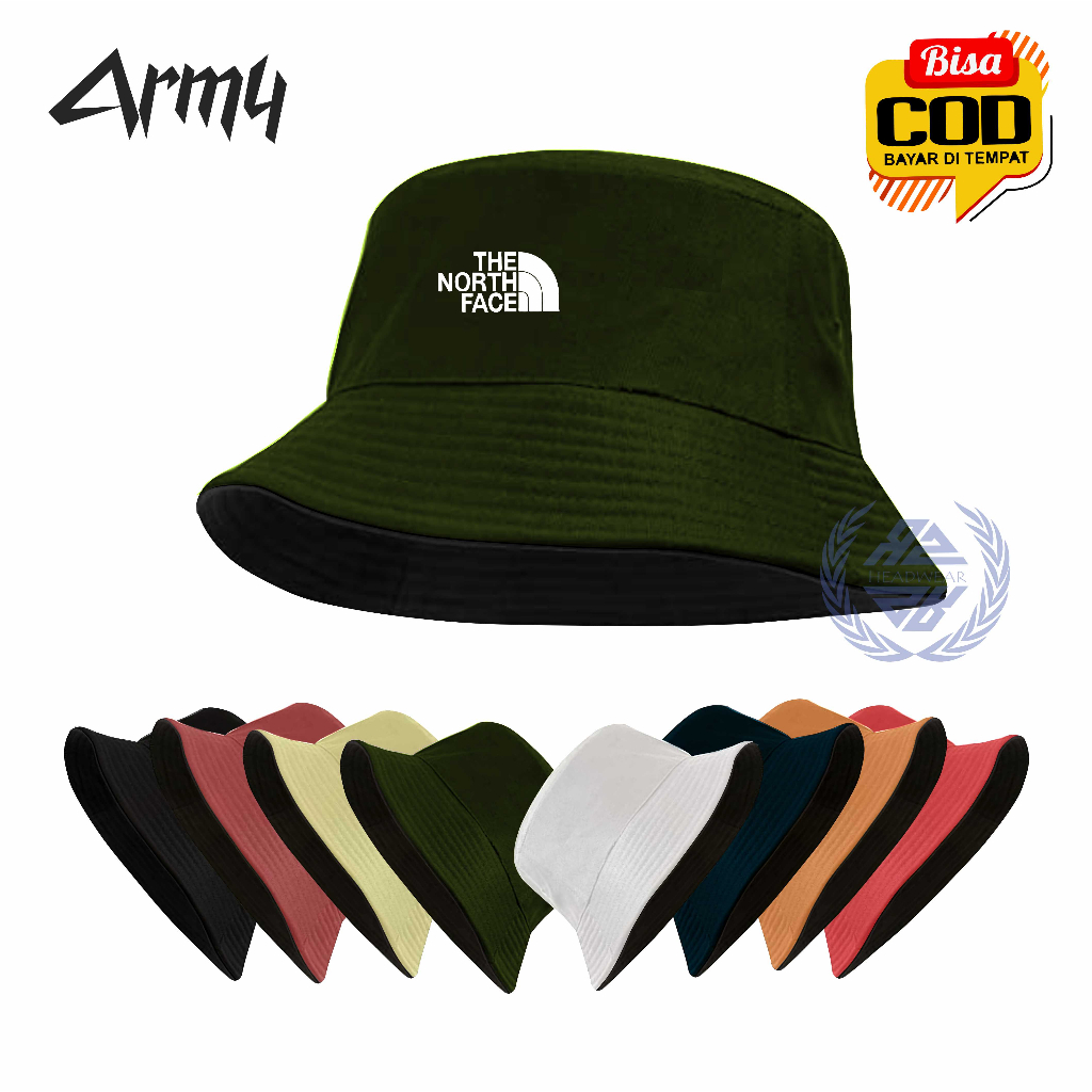 Jual Topi Bucket Pria Model tnf Topi Baket Bucket Hat Outdor Pria