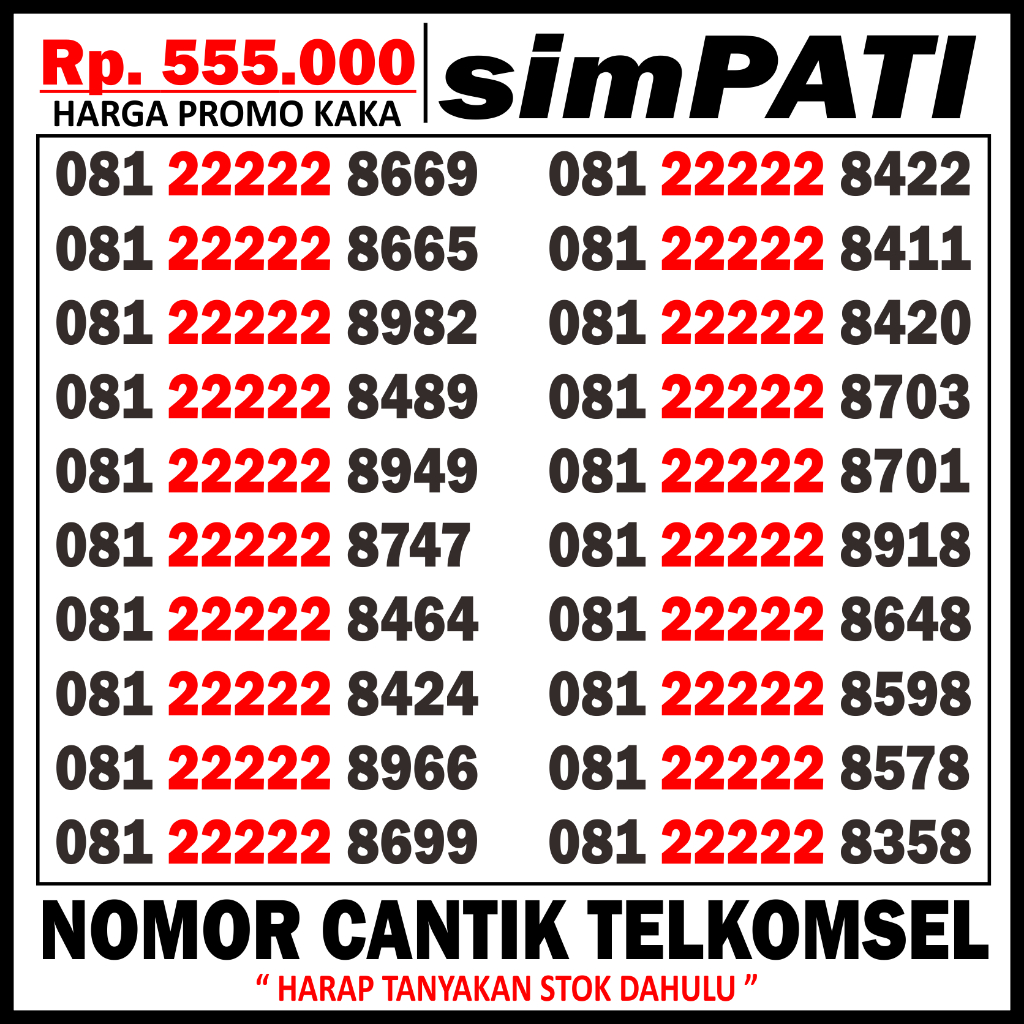 jual-nomorcantiktelkomsel-22222-nomor-cantik-telkomsel-222222-no-hp
