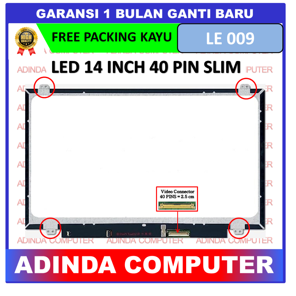 Jual Led Lcd Layar Screen Asus A450 X450 X450c X450j X450jf X450ca