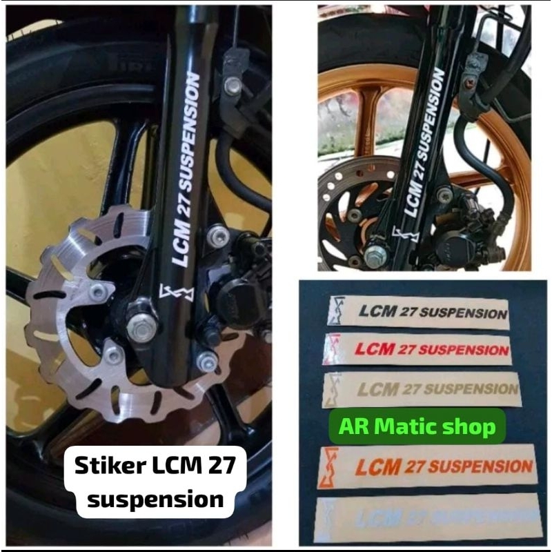 Jual stiker LCM 27 suspension kwalitas premium untuk bottom shock depan ...