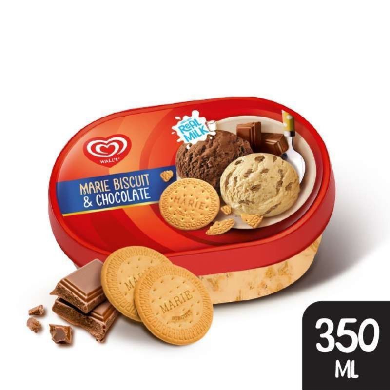 Jual Walls Ice Cream Marie Biscuit Choco 350ml / Wall's Shopee Indonesia