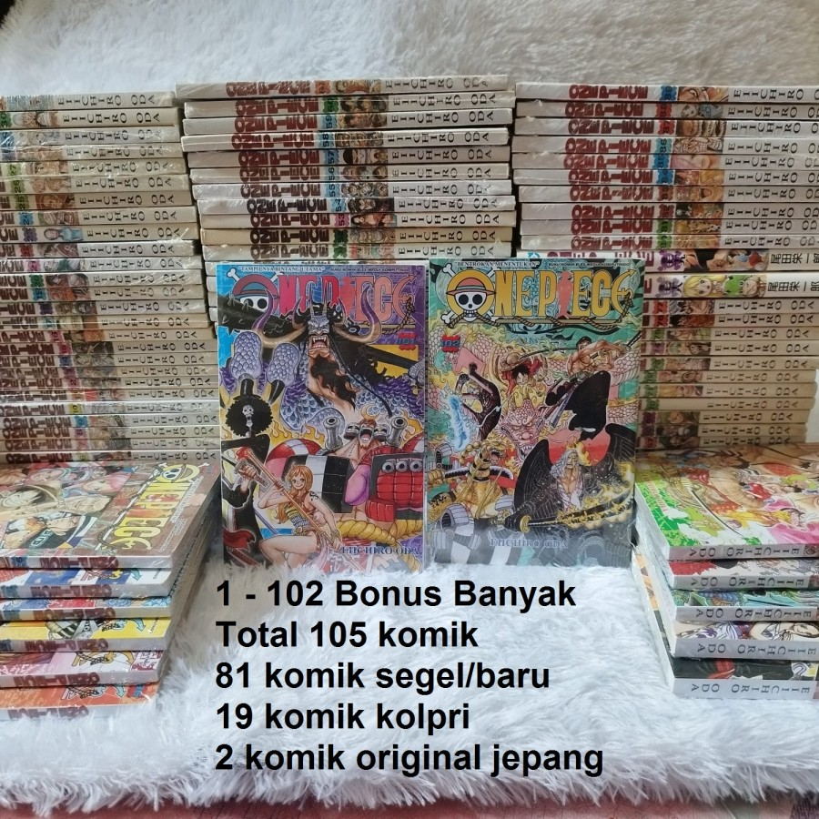 Jual Komik Manga Onepiece One Piece Original Box Full Set Komplit Segel ...