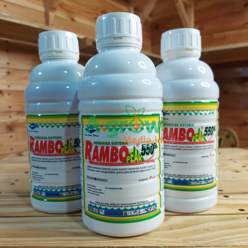 Jual RAMBO PEAK 550 SL 1 Liter Herbisida Sistemik Obat Racun Pembasmi ...