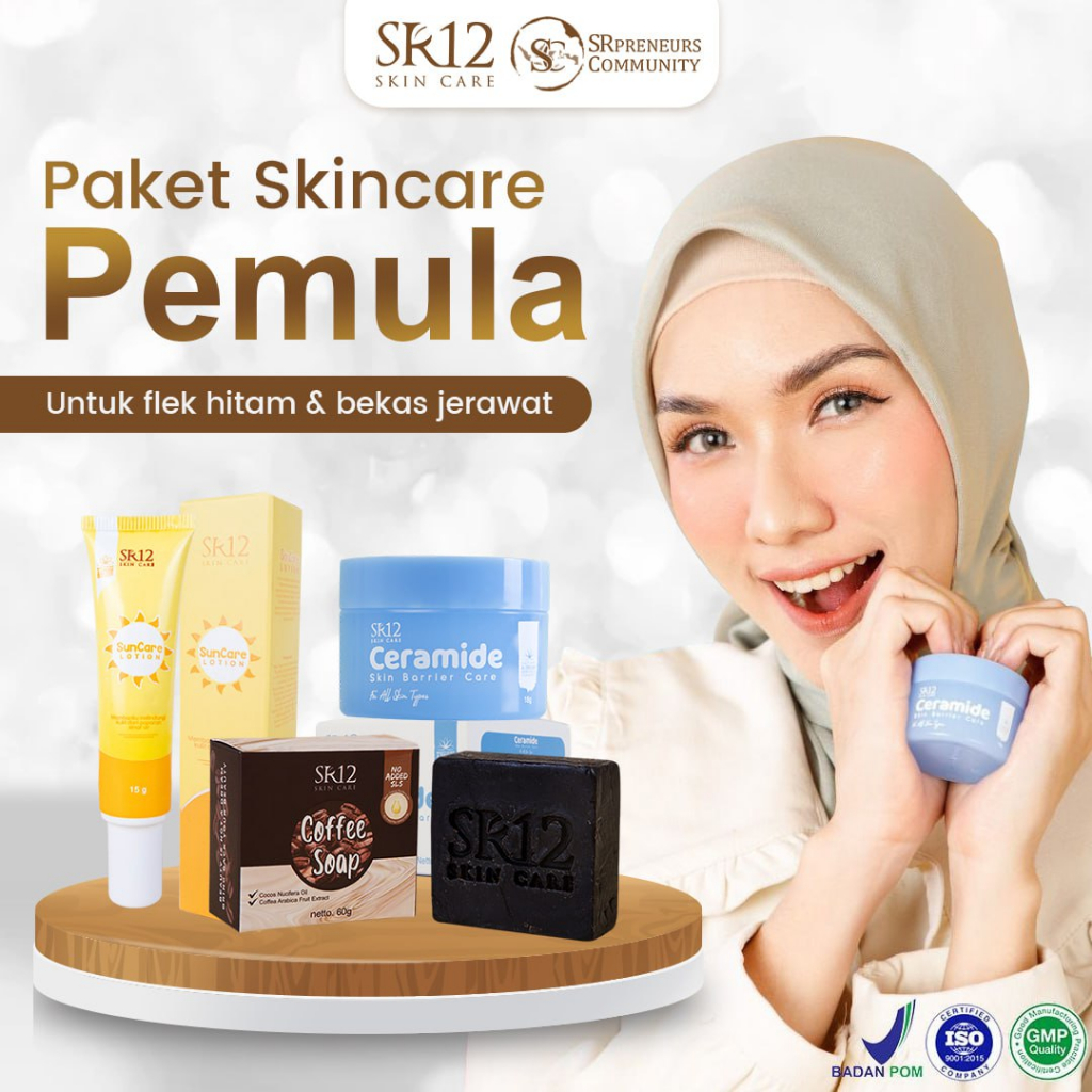 Jual TERLARIS !! PAKET PEMULA Skincare SR12 Herbal Memperbaiki Skin ...