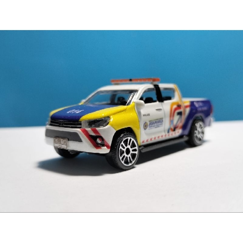 Jual Diecast Miniatur Toyota Hilux Custom Mobil Tol Jasa Marga 