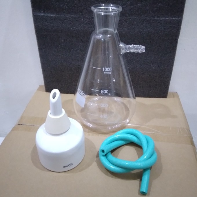 Jual Vacuum Corong Filter Buchner Diameter 80mm Dan Filtering Flask ...