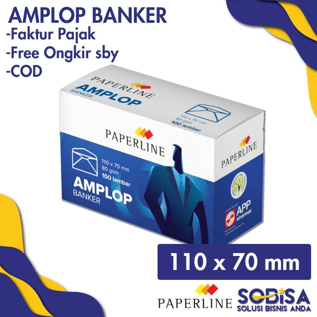 Jual Amplop Banker Paperline Mini PG Putih 70 X 110 mm MiniPG Amplop ...