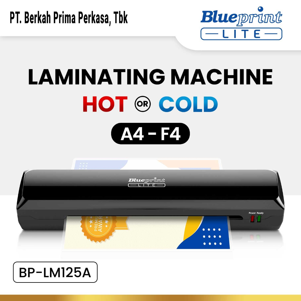 Jual Laminating BLUEPRINT LM125A Hot & Cold Laminating Machine A4 F4 Shopee Indonesia