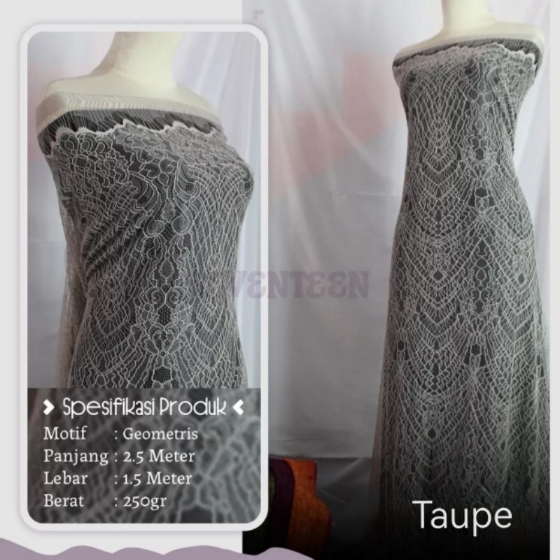 Jual KAIN BROKAT CHANTILY PANEL | Shopee Indonesia