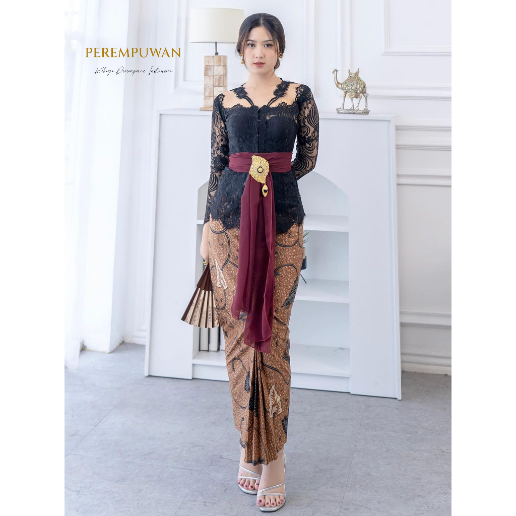 Jual Samaya Kebaya Bali Kutubaru Lengan Panjang Kebaya Modern