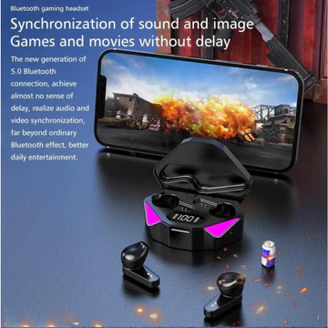 Headset Bluetooth Gaming TWS X15 Bluetooth V5 2 Earbuds