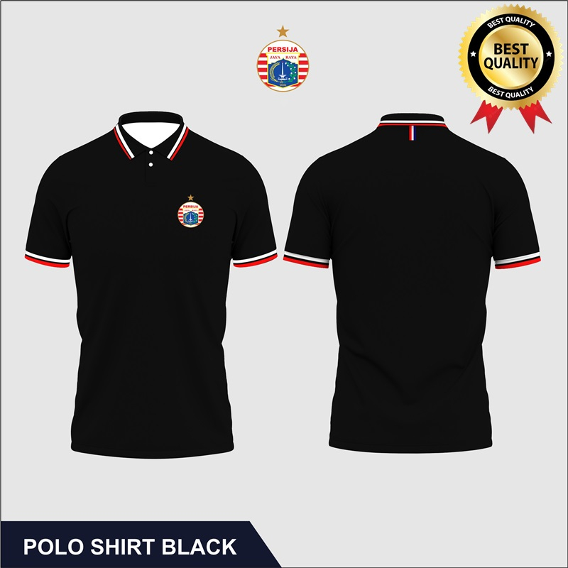 Jual Baju Kaos Polo Berkerah Kerah Krah Pria Cowok Dewasa Persija Jakarta Lengan Pendek Keren