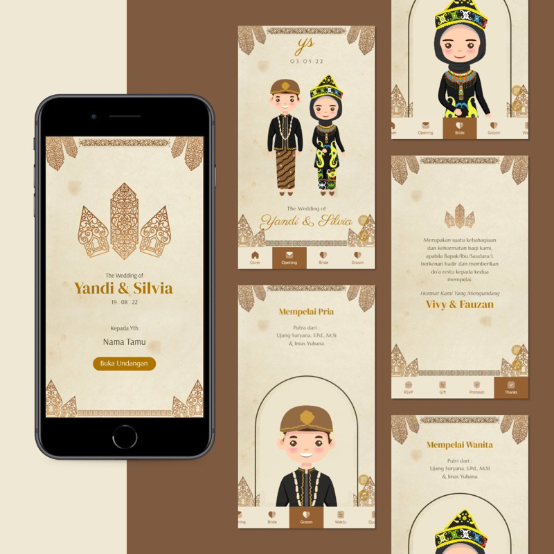 Jual UNDANGAN DIGITAL WEBSITE ADAT JAWA SUNDA BALI QR CODE | Shopee ...