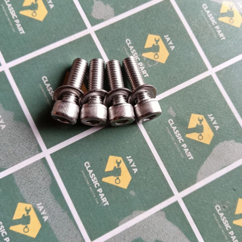 Jual BAUT L STAINLESS BAUT BARSTEP FOOTSTEP CB100 CB125 GL100 GL125 GL ...
