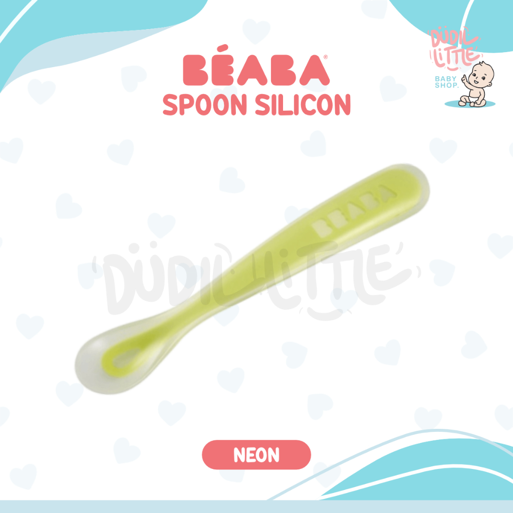Jual BEABA SPOON SILICON ERGONOMIC 4+ 1ST AGE 1PCS / SENDOK MAKAN BAYI