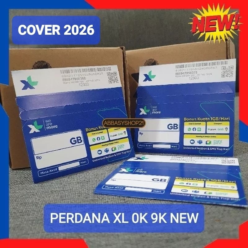 Jual PERDANA XL 0K 10K EXP 31 Maret 2026 NEW (BELUM REGISTRASI