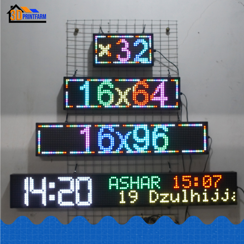 Jual RGB outdoor running text / moving sign led display berbagai ukuran ...