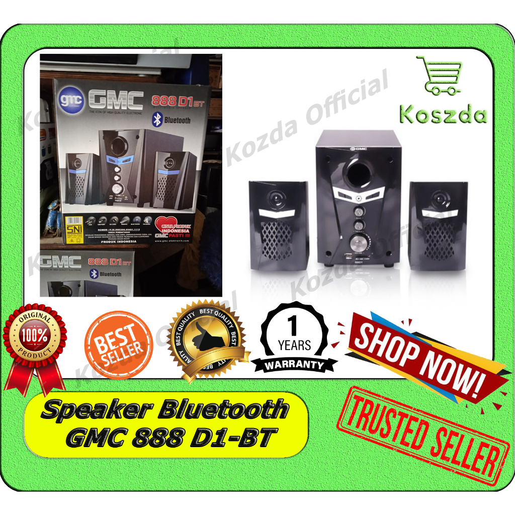 Jual Speaker Aktif Bluetooth Gmc D Bt Original Resmi Shopee