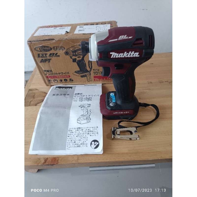 Jual Makita Td172 Impact Driver Cordless Brushless 18volt Original