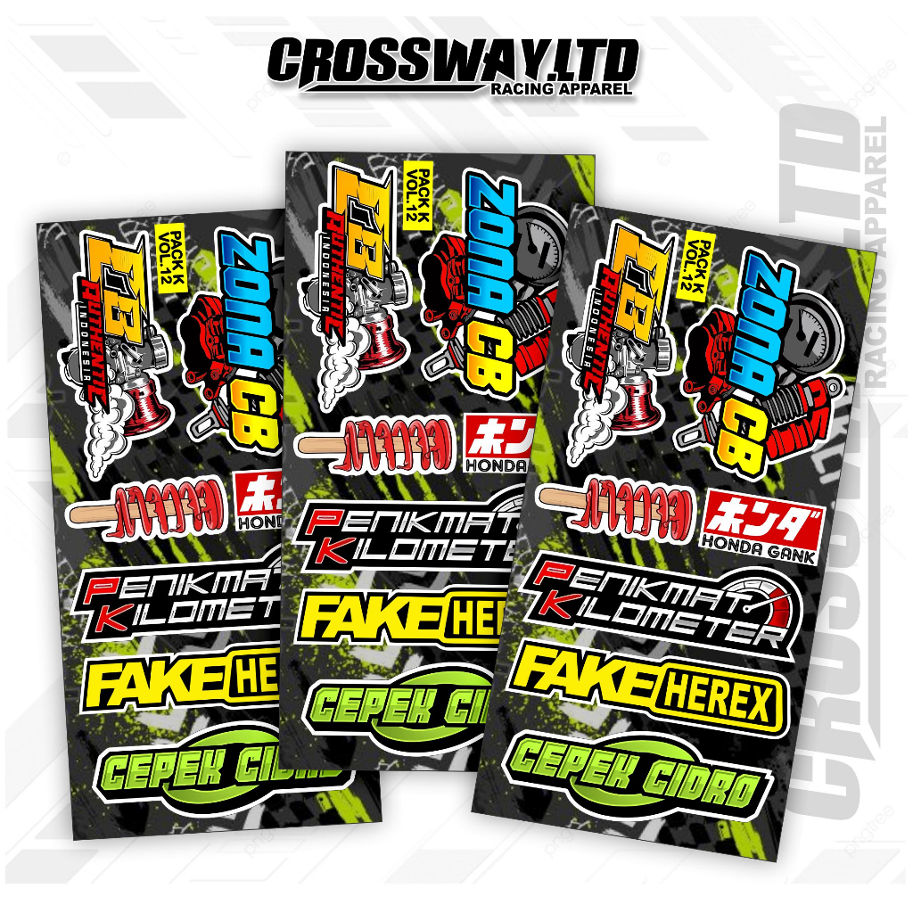 Jual STIKER PACK FAKE HEREX PRINT CUT, STICKER MOTOR CB ISI 7 PCS ...