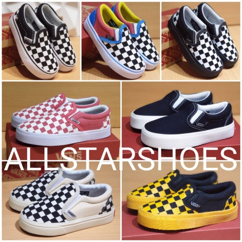 Sepatu Anak Vans Slip On Motif Kids Harga Murah