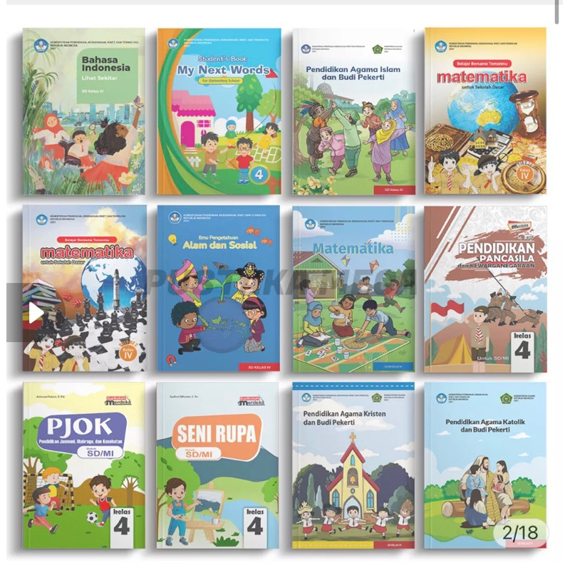 Jual BUKU PELAJARAN KELAS 4 SD KURIKULUM MERDEKA | Shopee Indonesia