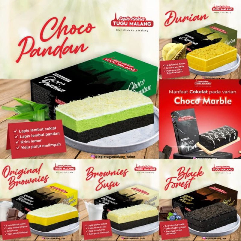 Jual Brownies Lapis Kukus Tugu Malang (Jaminan Produksi Fresh Tiap Hari