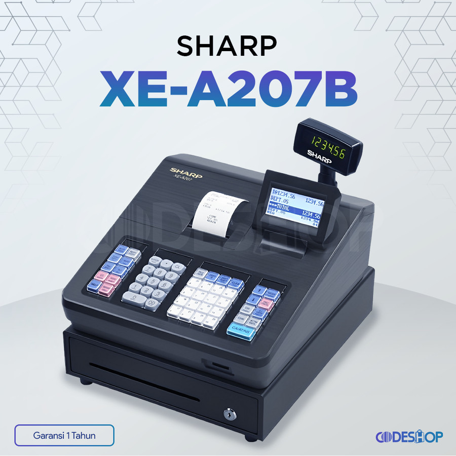 Jual SHARP XEA207B Cash Register Mesin Kasir Restoran (Black) Shopee