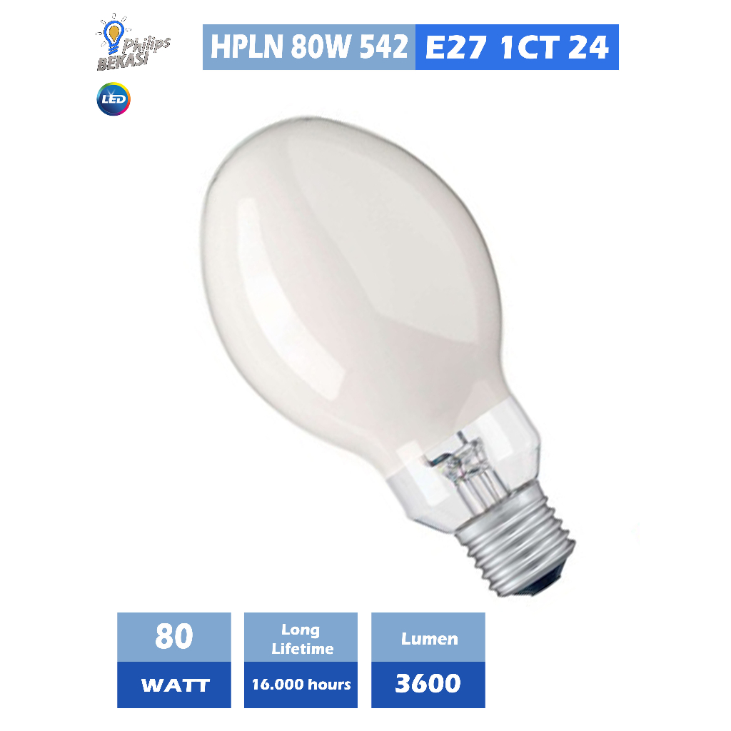 Jual Philips Lampu Mercury HPLN 80 Watt | Shopee Indonesia