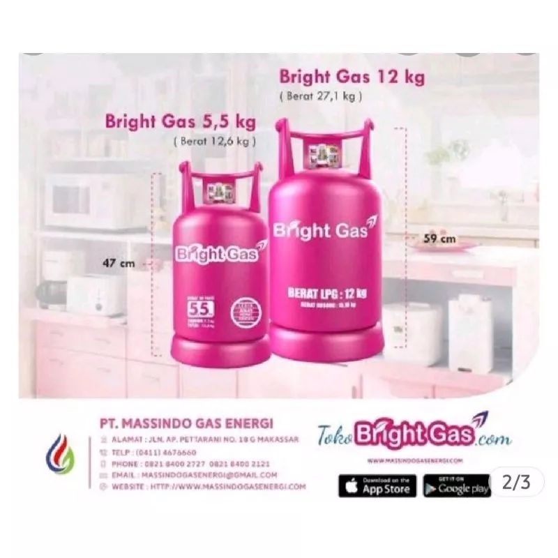 Jual Tabung Bright Gas 55kg Dan 12kg Kosong Tabung Pink 55kg Dan 12kg Kosong Tabung Pink 