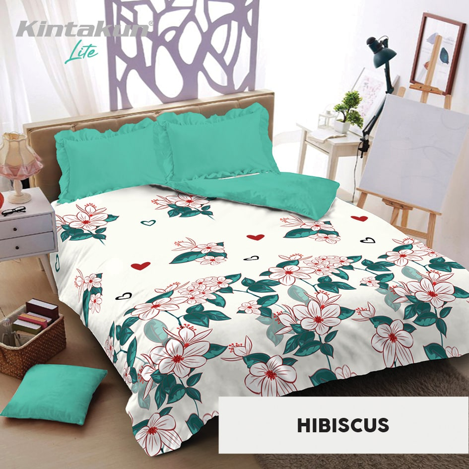 Jual BEDCOVER KINTAKUN LITE SET SPREI FLAT UK KING 180/QUEEN 160 ...