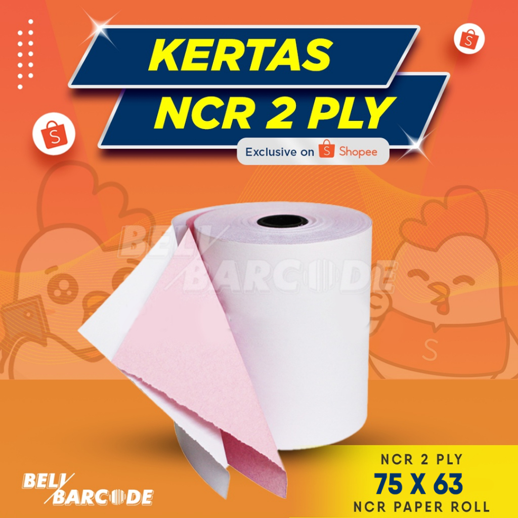 Jual Kertas Struk Kasir Hvs Ncr X Mm Ply Paper Dot Matrix