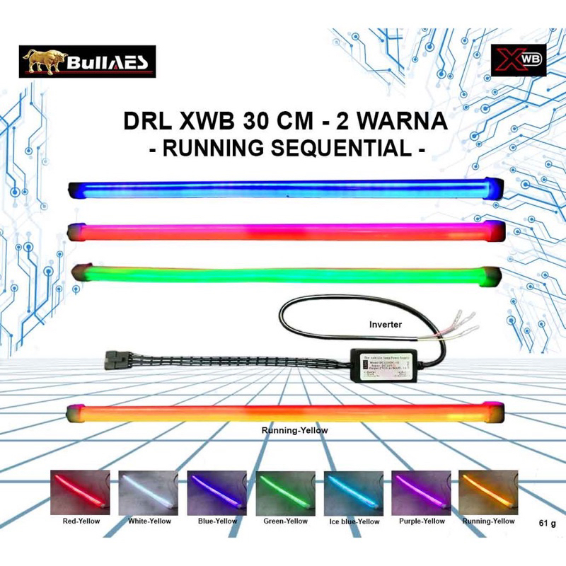 Jual LAMPU LED ALIS XWB DRL SEIN RUNNING PREMIUM GRADE A 30cm semua ...