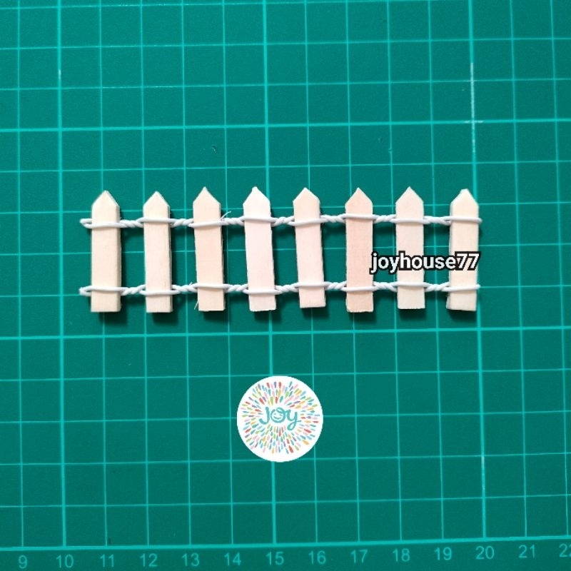 Jual 1pc Miniatur Pagar Kayu warna warni Dekorasi Ornamen bonsai