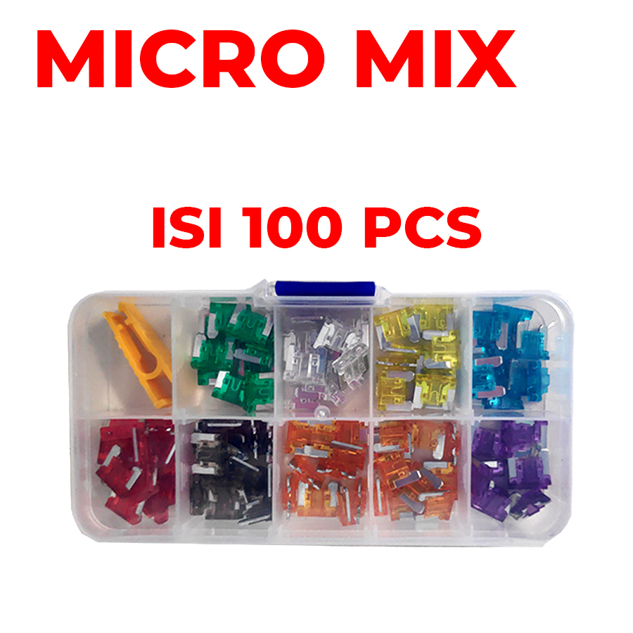 Jual skring micro 100pcs sekring kecil 120pc Sikring besar 100pcs mobil ...
