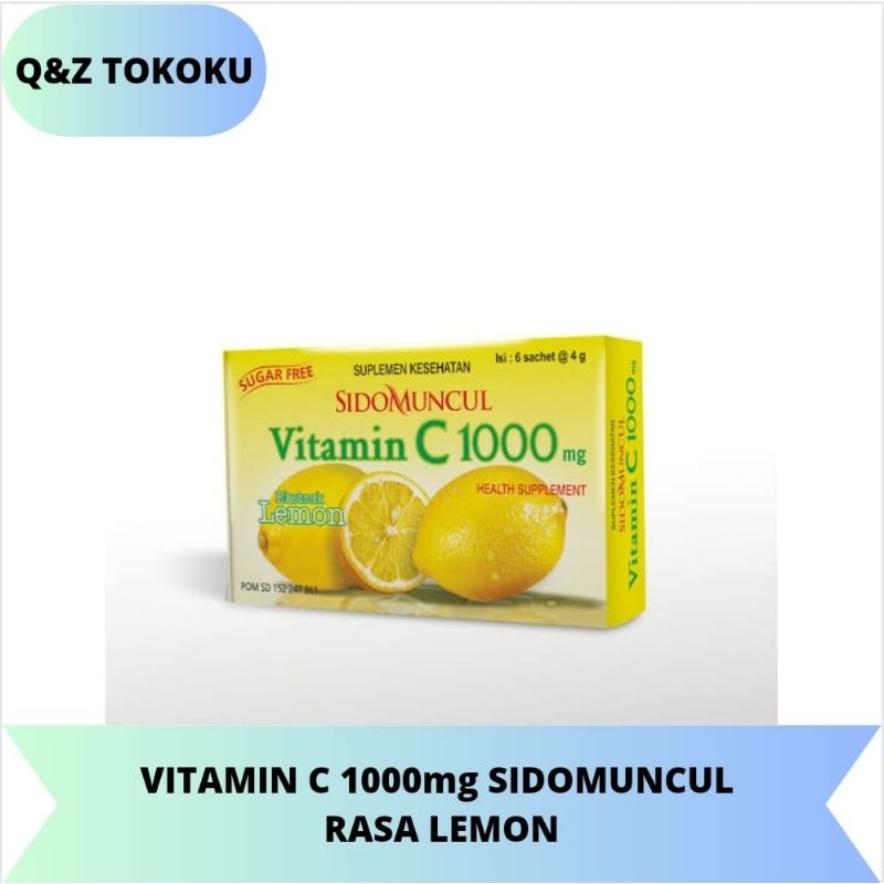 Jual Sidomuncul vitamin c 1000mg rasa lemon Shopee Indonesia