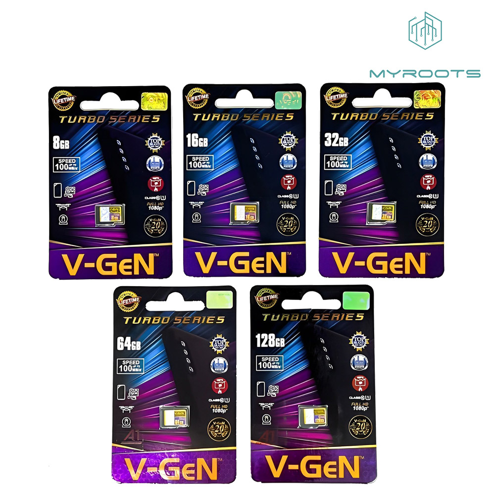 Jual Myroots Memory Memori Micro SD Card VGen Class 10 Class 6 128gb 64gb 32gb 16gb 8gb 4gb