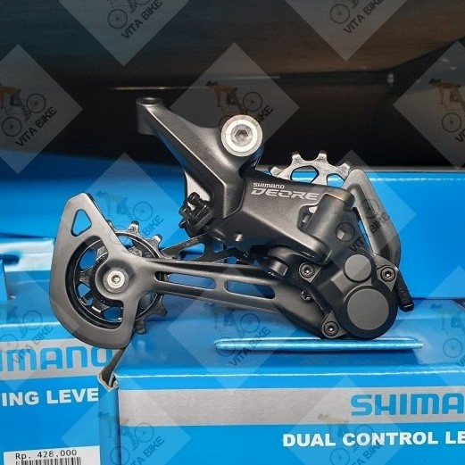 Deragliatore Posteriore Shimano Deore RD-M5100-SGS – 11 Velocità, Gabbia Lunga, Compatibile Fino A 51 Denti, Colore Nero