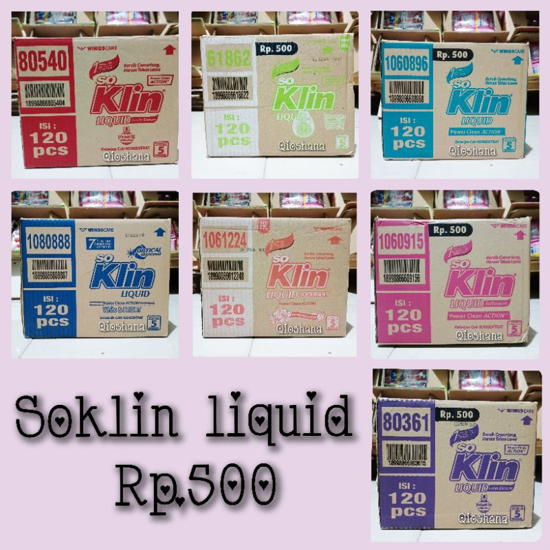 Jual Soklin Liquid Deterjen Cair Kemasan Sachet Gope Dus Shopee