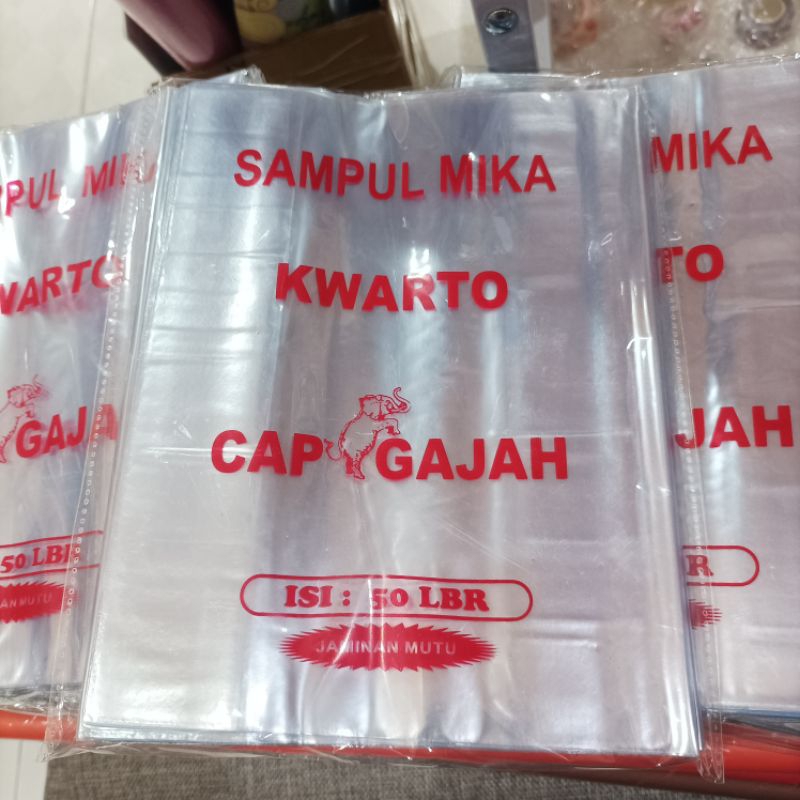 Jual KIANDAA plastik mika buku tulis kwarto langsung pakai sampul mika