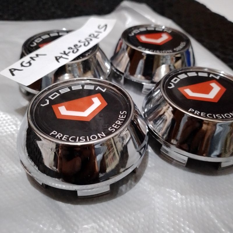 Jual Dop Roda Tutup velg Racing Variasi Kerucut Chrome 6,5cm VOSSEN ...